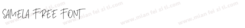 SAMELA FREE FONT字体转换